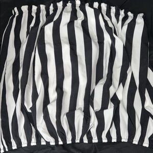 Black and white stripped blouse